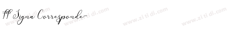 FF Signa Corresponde字体转换